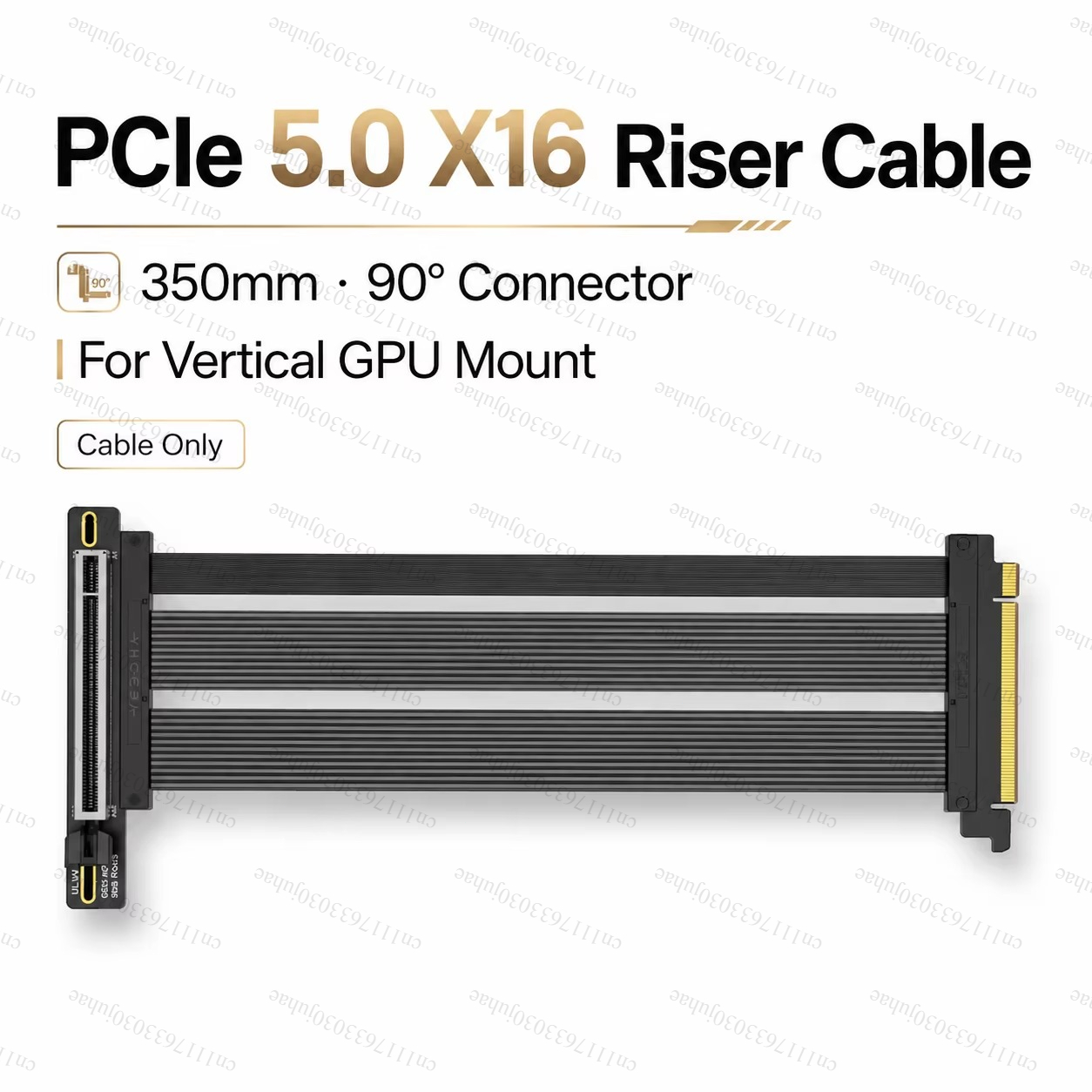 Kabel Riser PCIe 5.0 X16 350mm - Pcie 5.0 Gpu Riser Cable ulasan dan harga